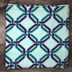 Turquoise mint royal Purple celtic chain gaiter neckwarmer fleece Scarf Tube